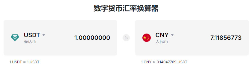 泰达币一个币等于多少人民币?泰达币一个币等于多少人民币汇率