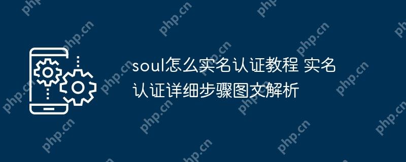 soul怎么实名认证教程 实名认证详细步骤图文解析