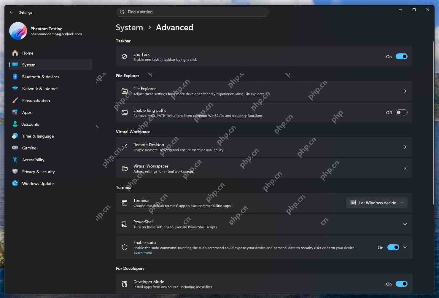 Win11“高级设置”已上线 Dev / Beta 版本，可通过 ViVeTool 开