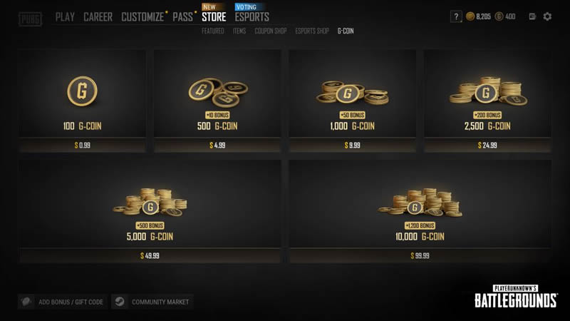 PUBG G币是什么？G币如何储值、免费获得？