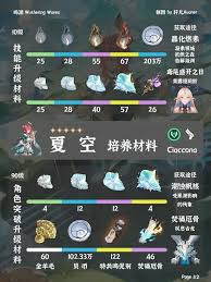 鸣潮夏空培养材料有哪些