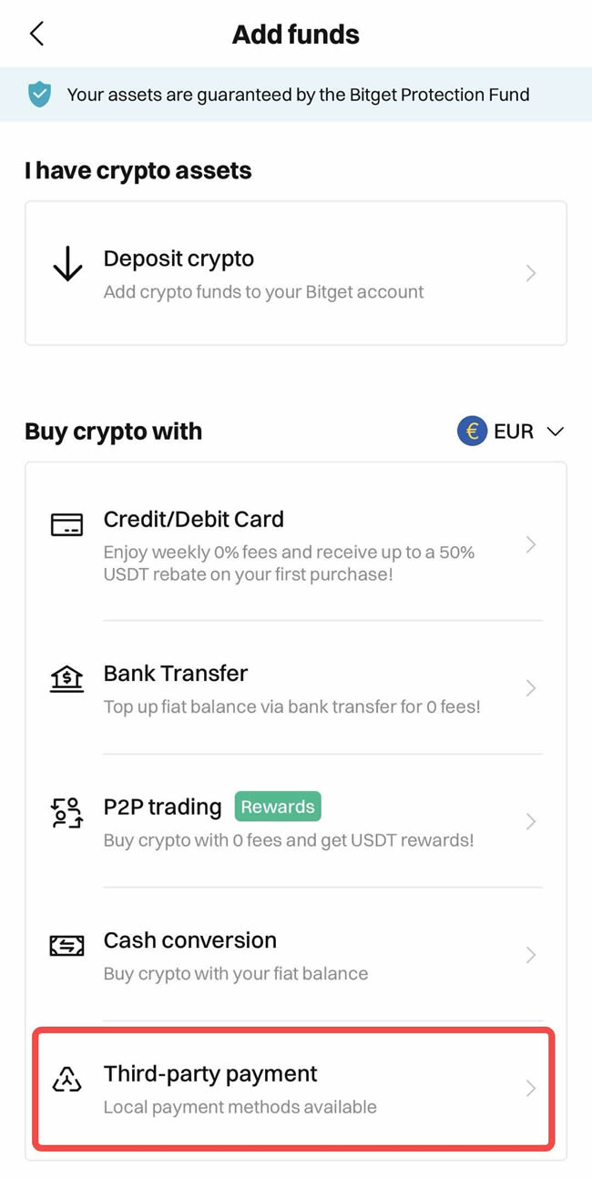 Bitget交易所如何充值？Bitget新手充值交易操作教程(App端2025年版)