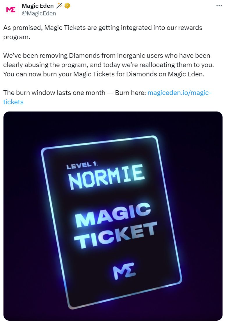 Magic Eden官宣发币,ME币价值几何？空投会何时到来？