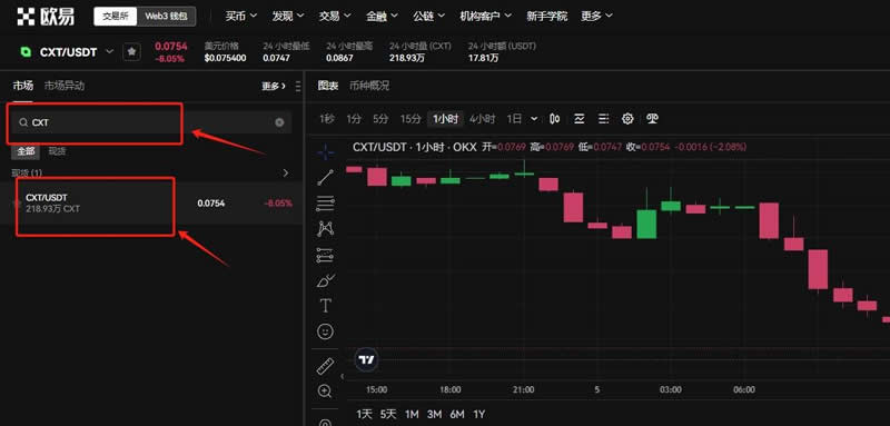 CXT币上线了哪些交易所？CXT币怎么买？