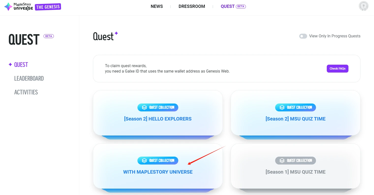 OKXWeb3wallet第20期活动推荐:MapleStory Universe交互任务+教程