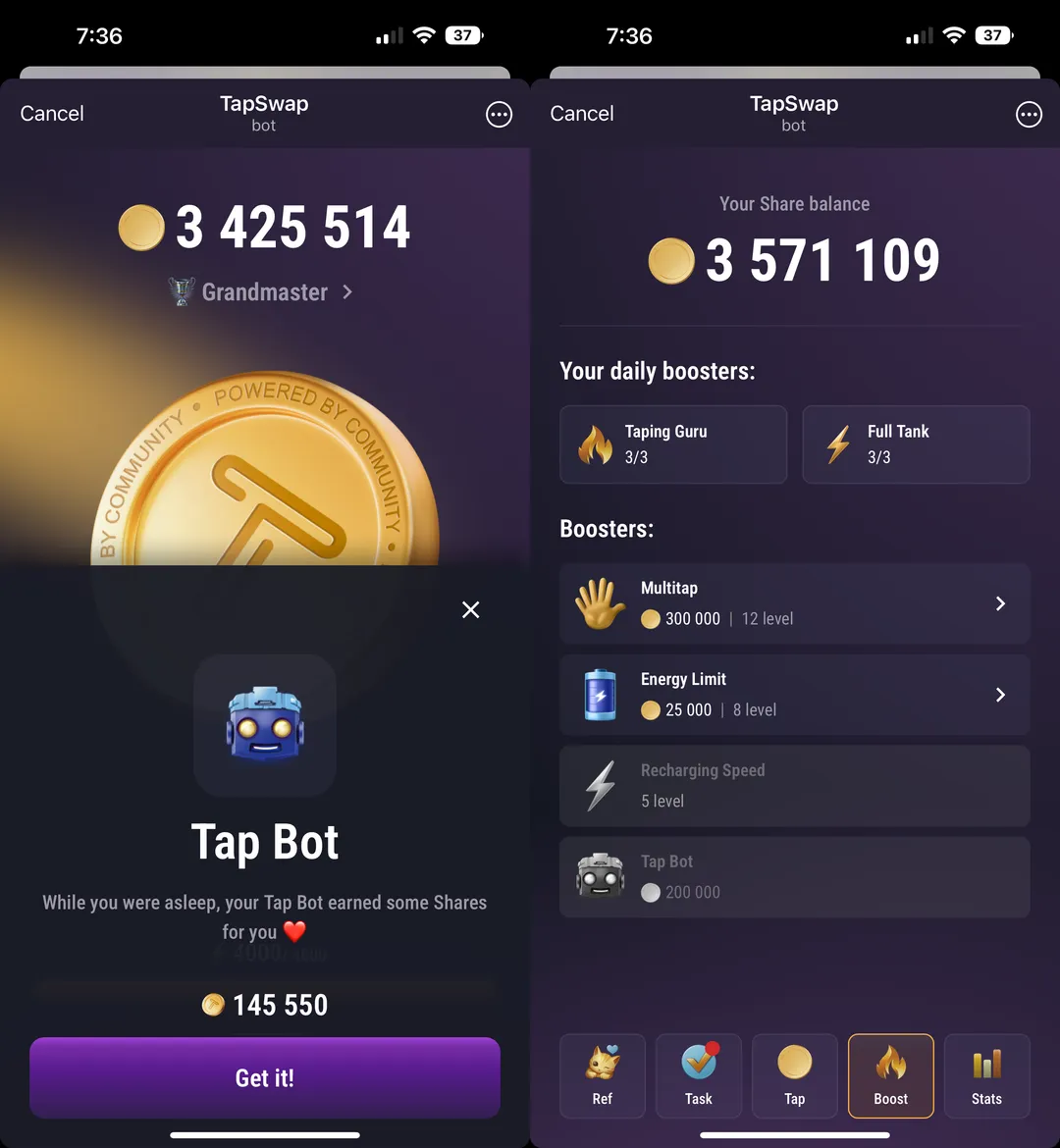什么是Telegram游戏TapSwap?如何加快赚取TapSwap币