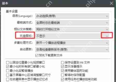 potplayer怎么在托盘显示图标-potplayer在托盘显示图标的方法