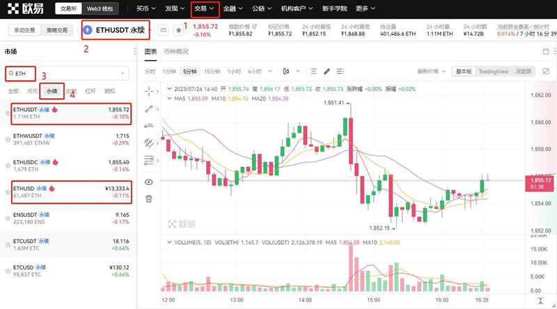 ETH永续合约怎么玩？OKX交易所以太坊永续合约操作教程