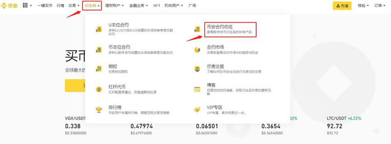 币圈合约怎么玩？币安交易所进行比特币合约交易教程
