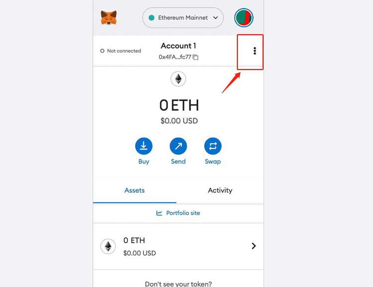 MetaMask如何删除账户中的wallet？