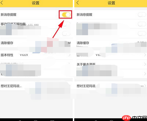 暴走漫画APP如何将消息提醒关掉？官博消息提醒的步骤一览