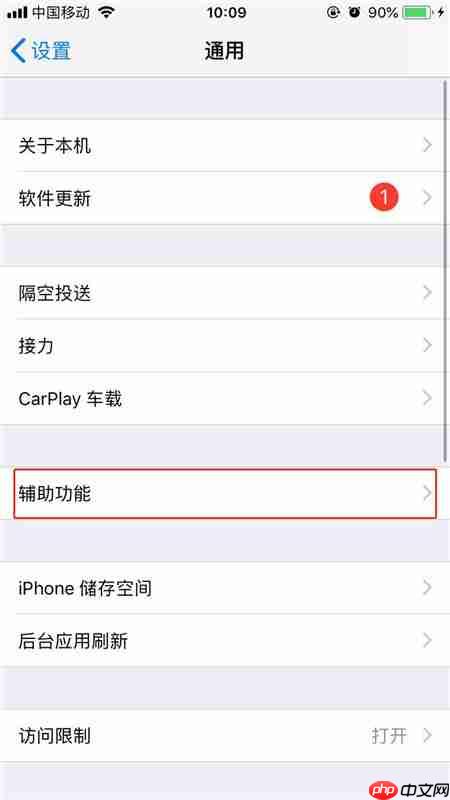 iPhonexs怎么打开按钮形状？打开按钮形状的详细步骤分享
