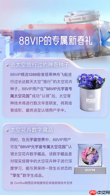 淘宝太空花卉数字藏品怎么领取