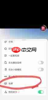抖音精选app怎么投屏