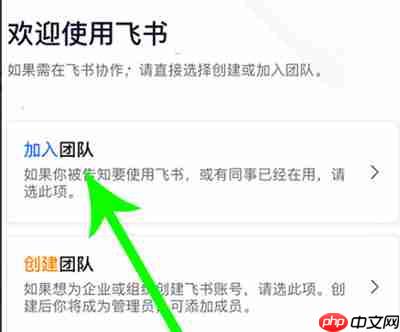 飞书怎么加入团队