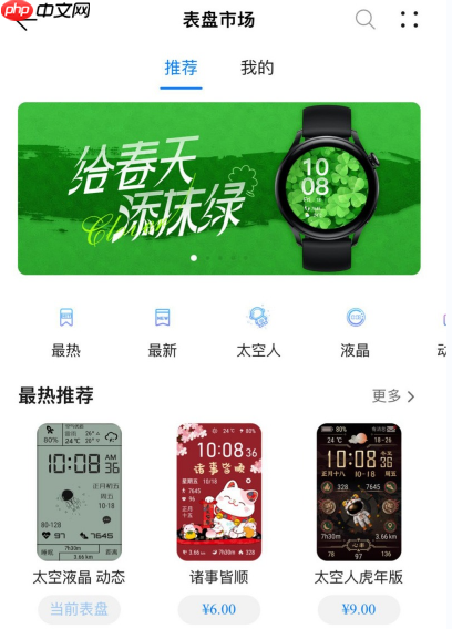 ios运动健康app付费表盘怎么购买