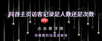 抖音主页访客记录是人数还是次数