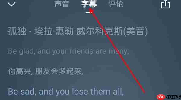 喜马拉雅怎么看字幕
