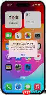 如何信任iphone14pro企业软件