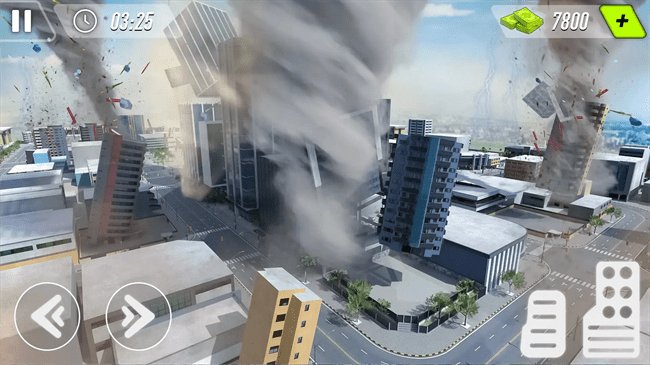 龙卷风摧毁模拟