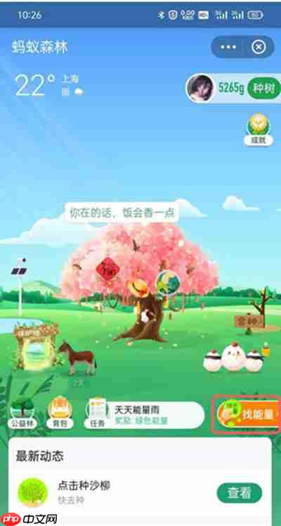 蚂蚁森林怎么复活好友能量