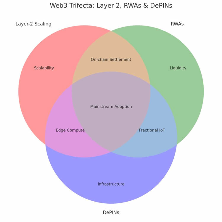 揭开2025加密新篇:Layer-2、RWAs、DePIN三大Web3叙事全解析