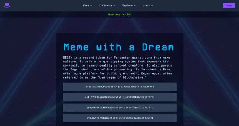 Degen($DEGEN)是什么?如何工作?Degen项目概述与代币经济详解