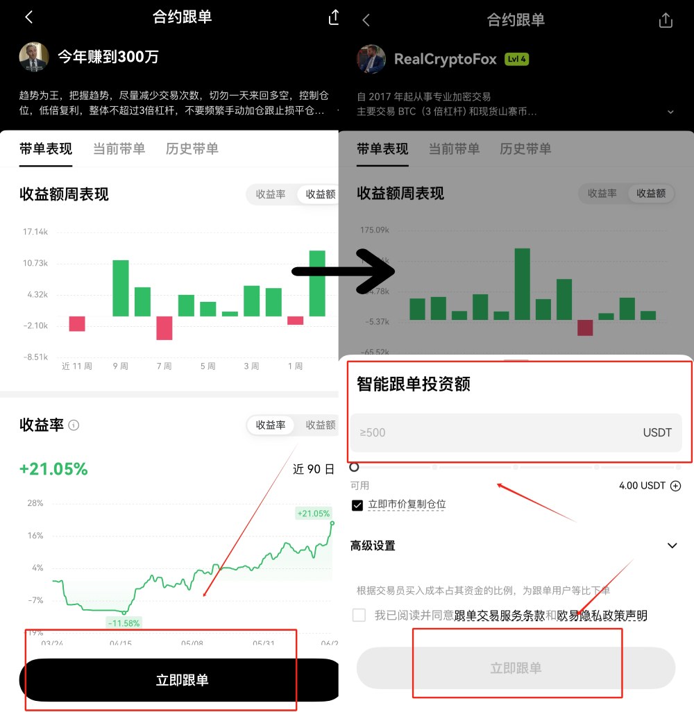 2025欧易OKX合约跟单新手指南(APP版):如何一键跟随交易牛人?