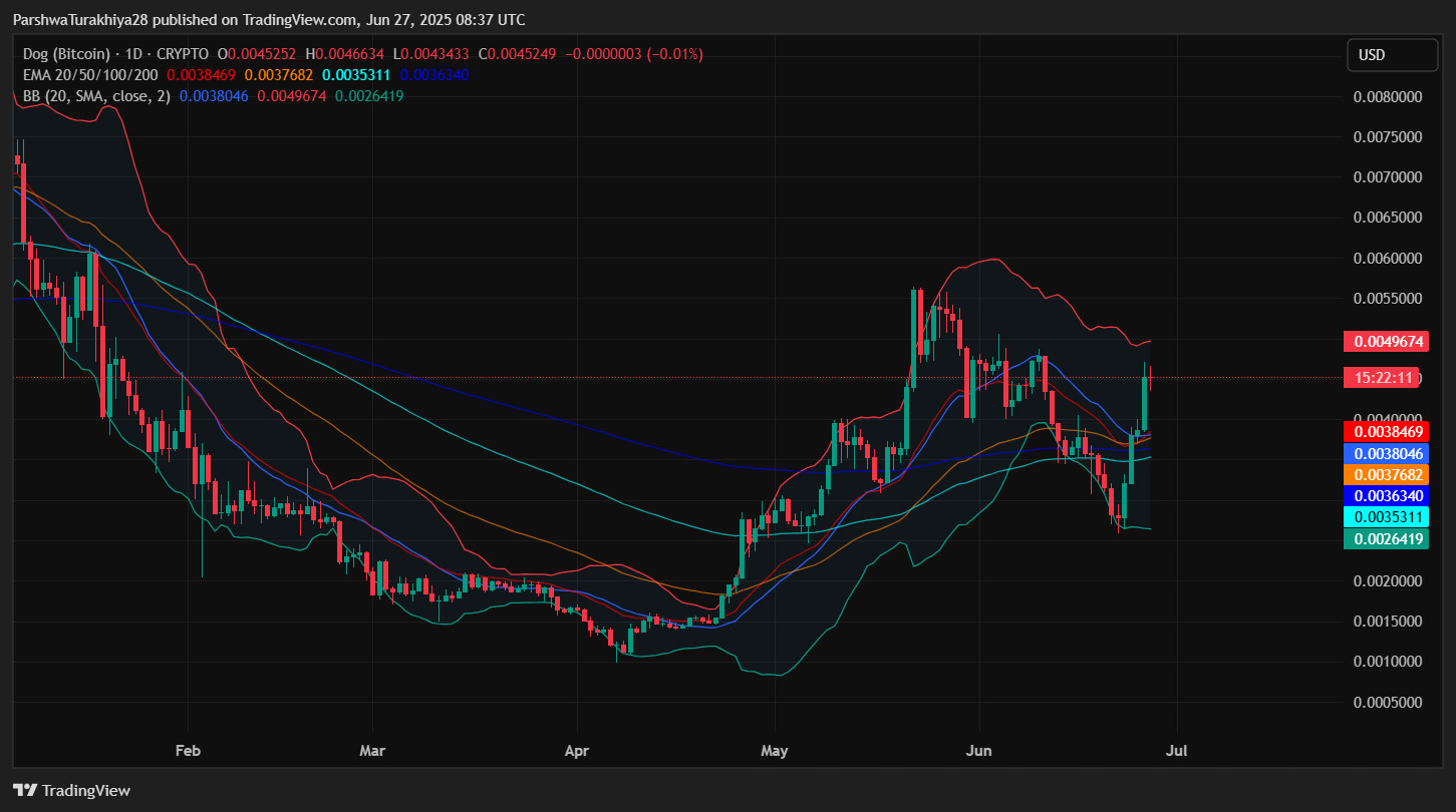 Dog (Bitcoin)2025-2030 年价格预测:DOG 能否达到0.0060 美元及以上？