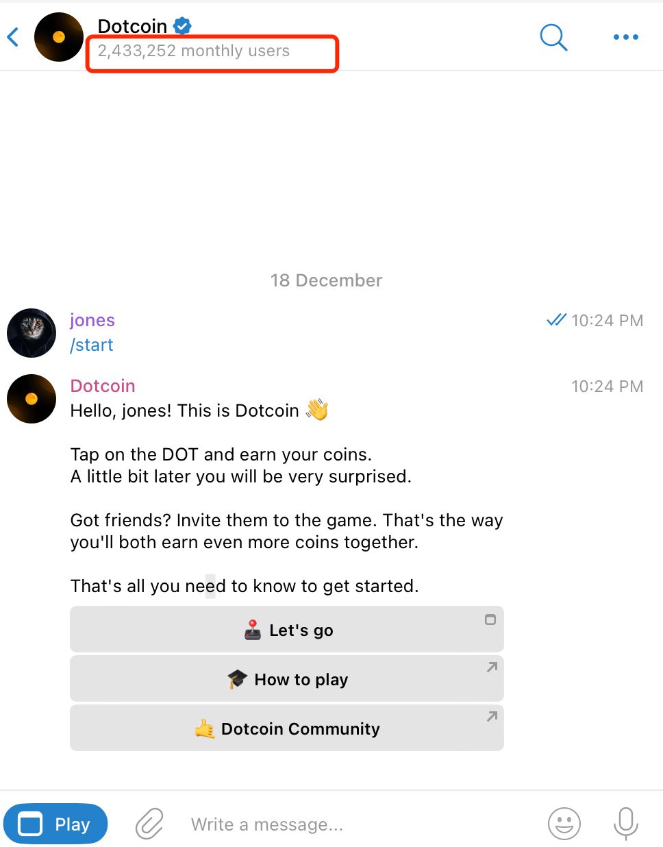 Telegram游戏Dotcoin是什么？Dotcoin游戏怎么玩？DTC币是个好的投资吗？