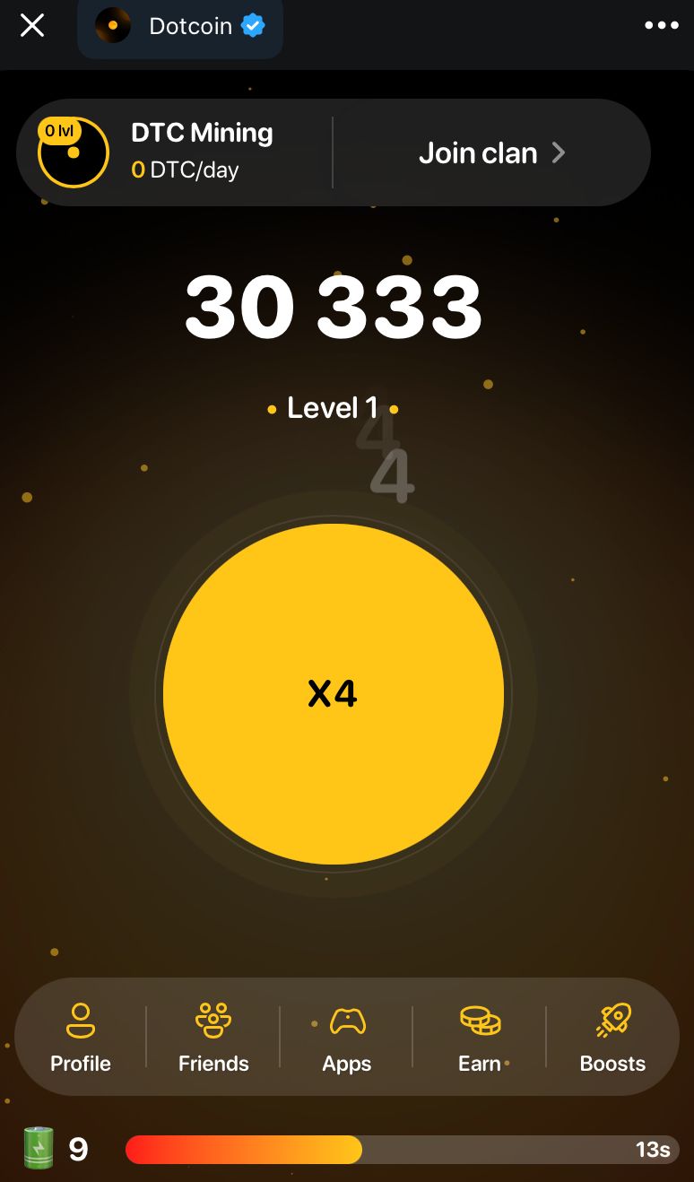 Telegram游戏Dotcoin是什么？Dotcoin游戏怎么玩？DTC币是个好的投资吗？