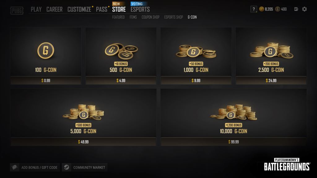 PUBG G币是什么？G币的储值方法及如何免费获得