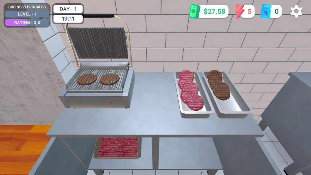 我的汉堡店模拟器