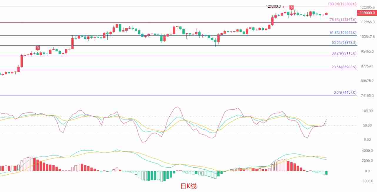 比特币短线高位震荡,关注12万美元关口