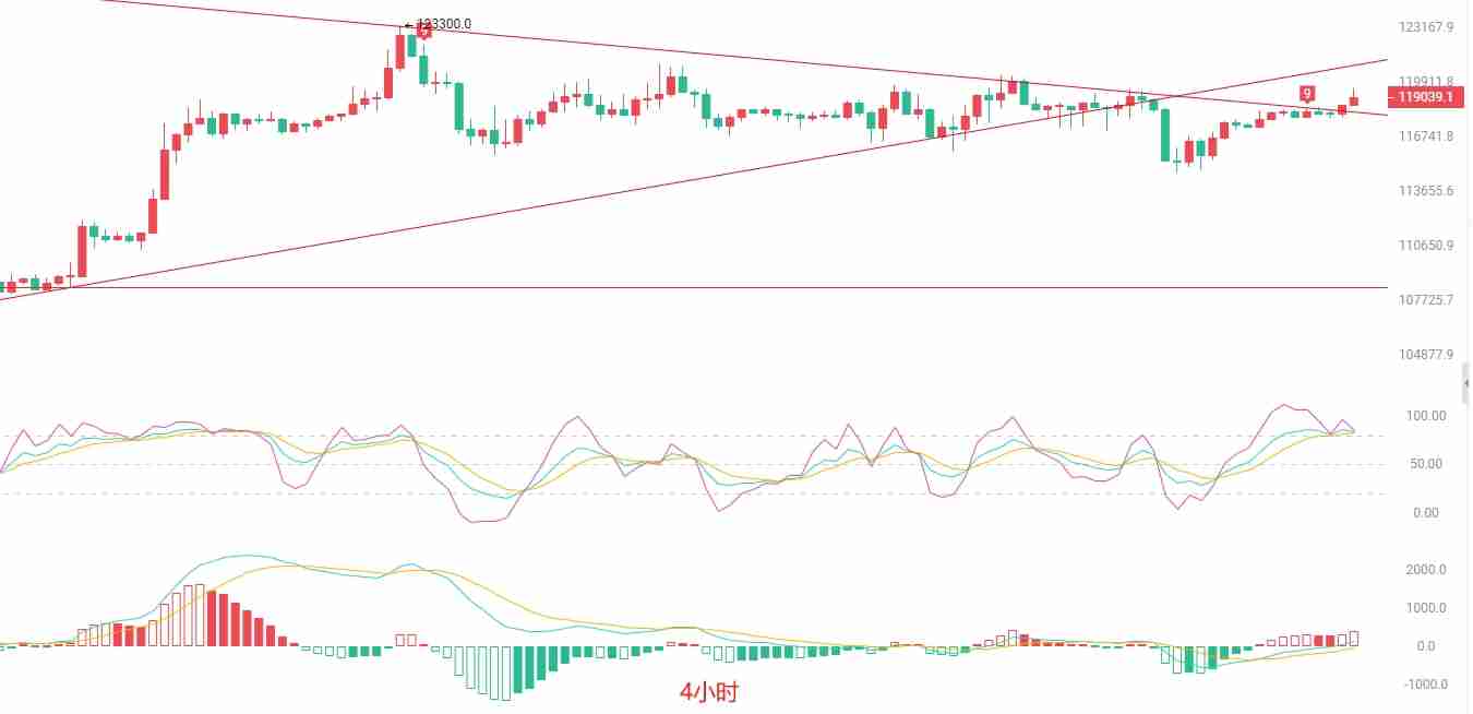 比特币短线高位震荡,关注12万美元关口
