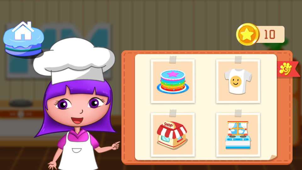 公主安娜做蛋糕