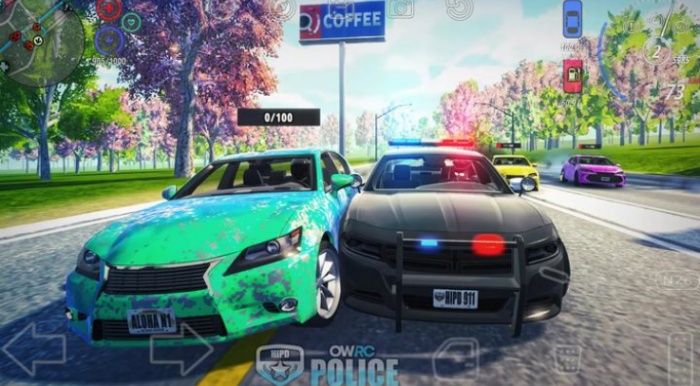 开放世界警察追逐模拟器