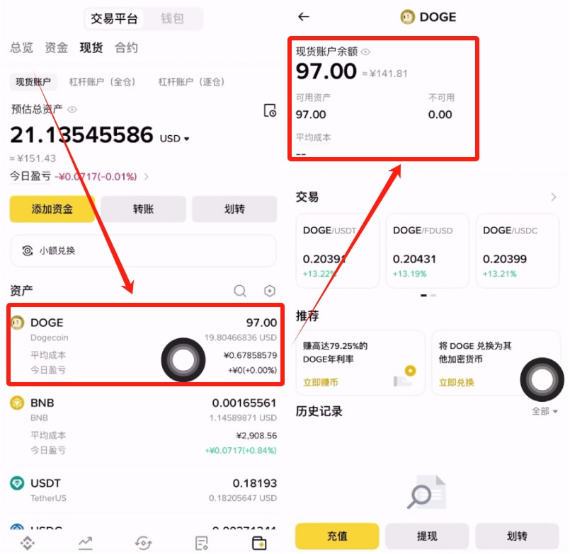 国内用户人民币购买USDT、狗狗币操作教程