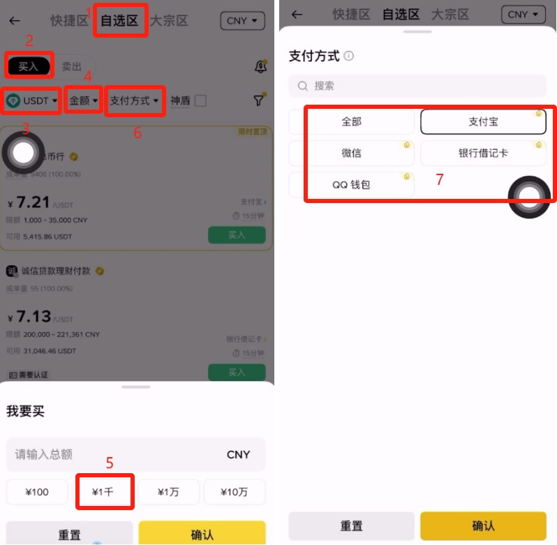国内用户人民币购买USDT、狗狗币操作教程