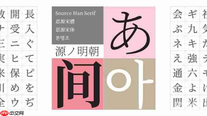 Source Han Serif SC Bold字体特点解析,设计师必备中文字体