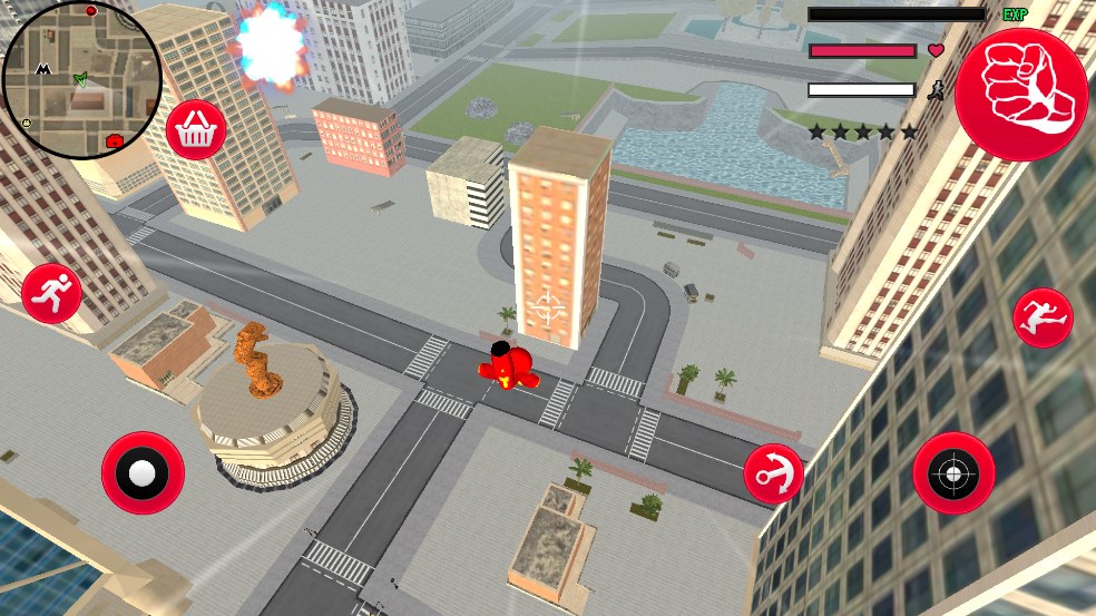 火柴人绳索英雄钢铁侠