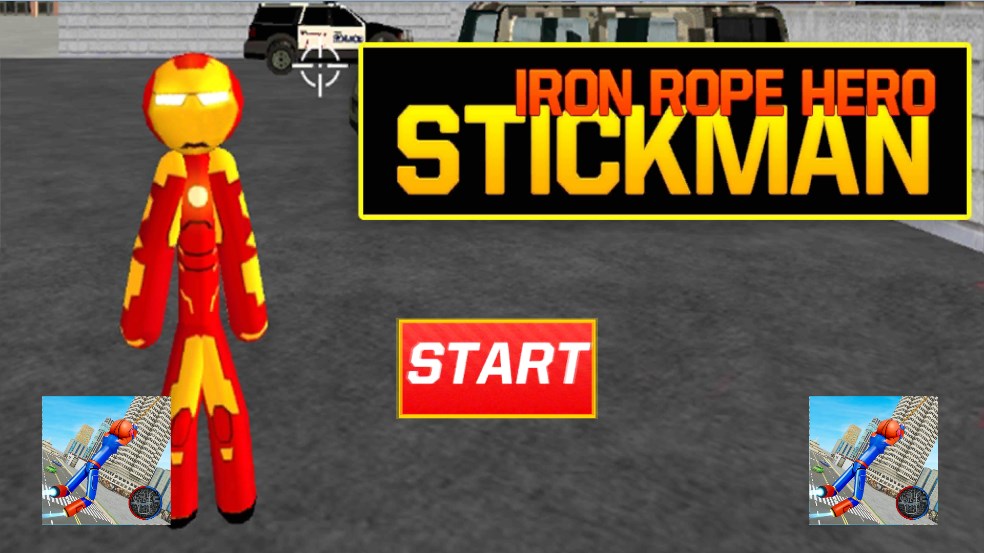 火柴人绳索英雄钢铁侠