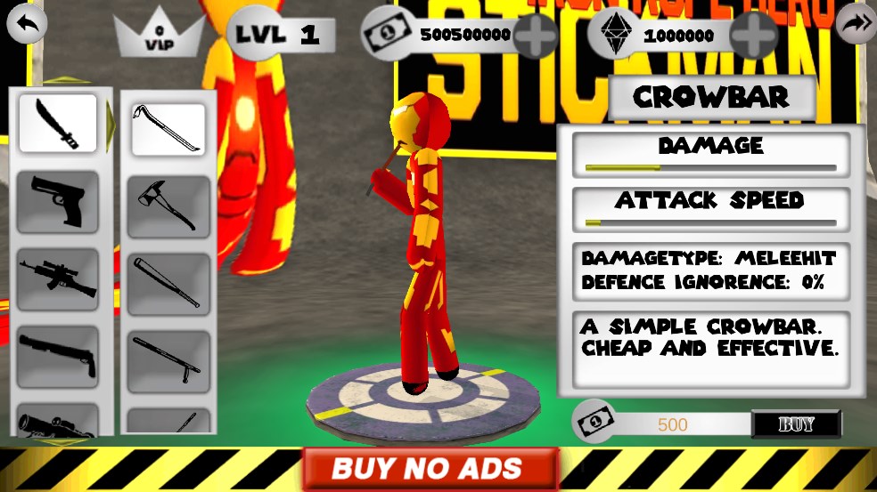 火柴人绳索英雄钢铁侠