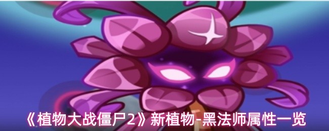 植物大战僵尸2新植物黑法师属性怎么样