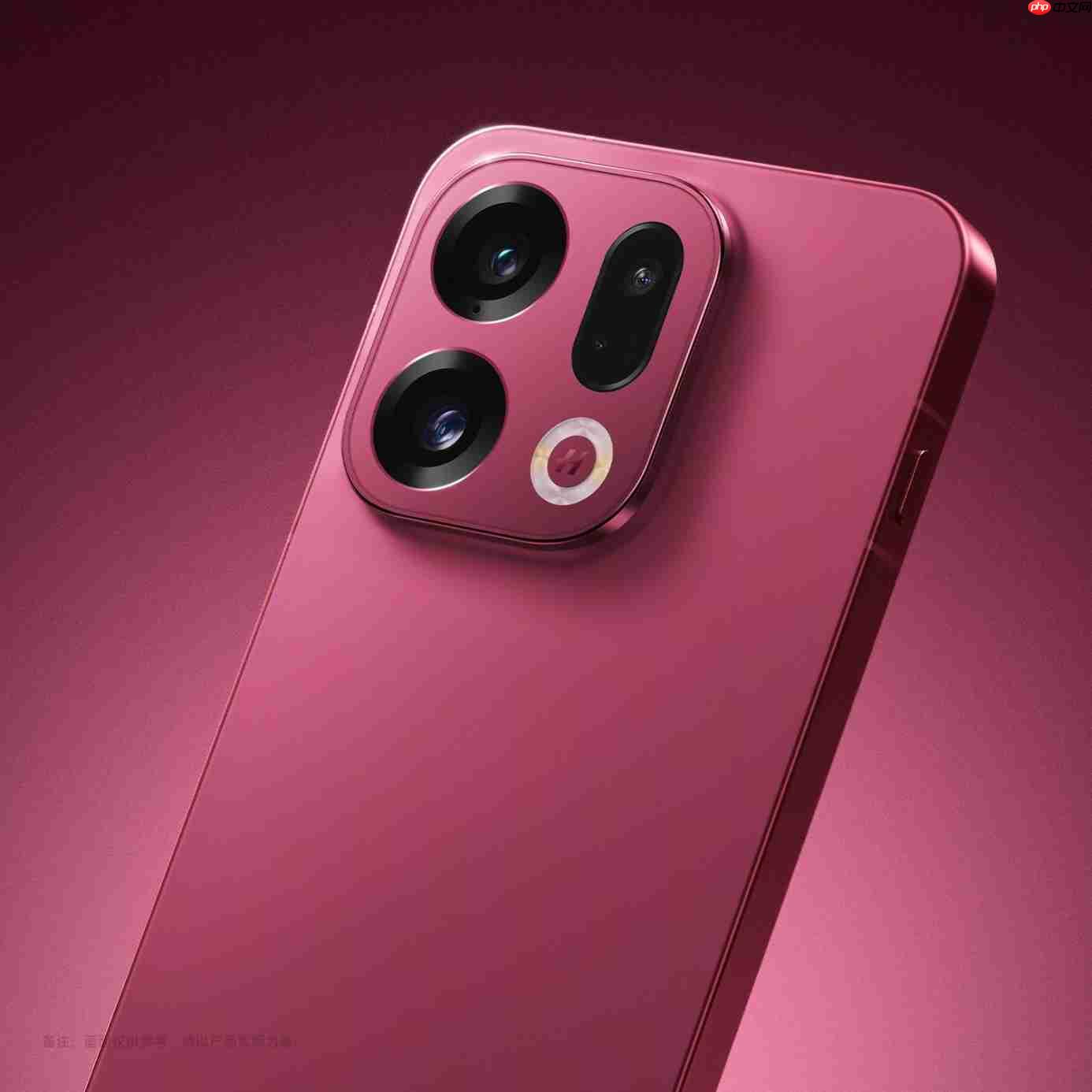 OPPO Find X9系列红色特别版首次亮相，独创绒砂工艺重塑旗舰质感
