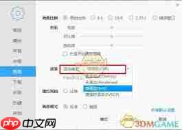 迅雷影音如何设置渲染模式