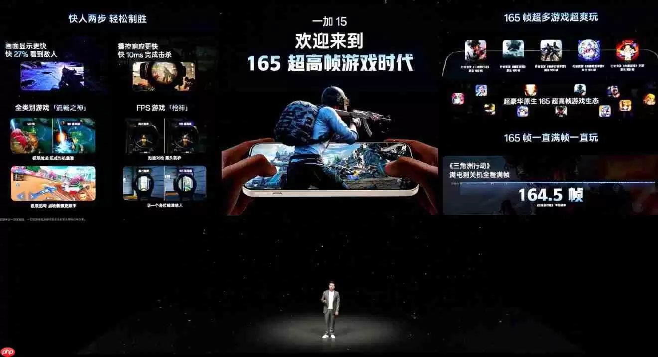 全球首发1.5K 165Hz高刷屏!一加15起售价3999元