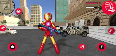 火柴人绳索英雄钢铁侠