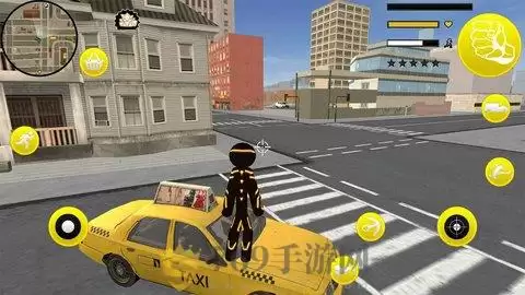 火柴人穿梭城市