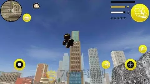 火柴人穿梭城市